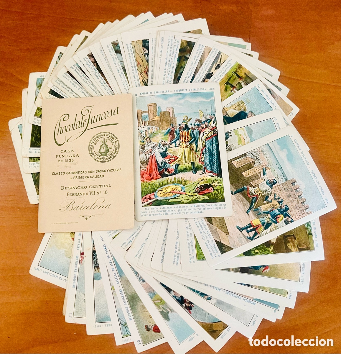 Collectable Antique Stickers: COLECCI&Oacute;N EPISODIOS NACIONALES NUMANCIA(133), 50 CROMOS COMPLETA, (CHOCOLATES JUNCOSA), EXCELENTE!!!