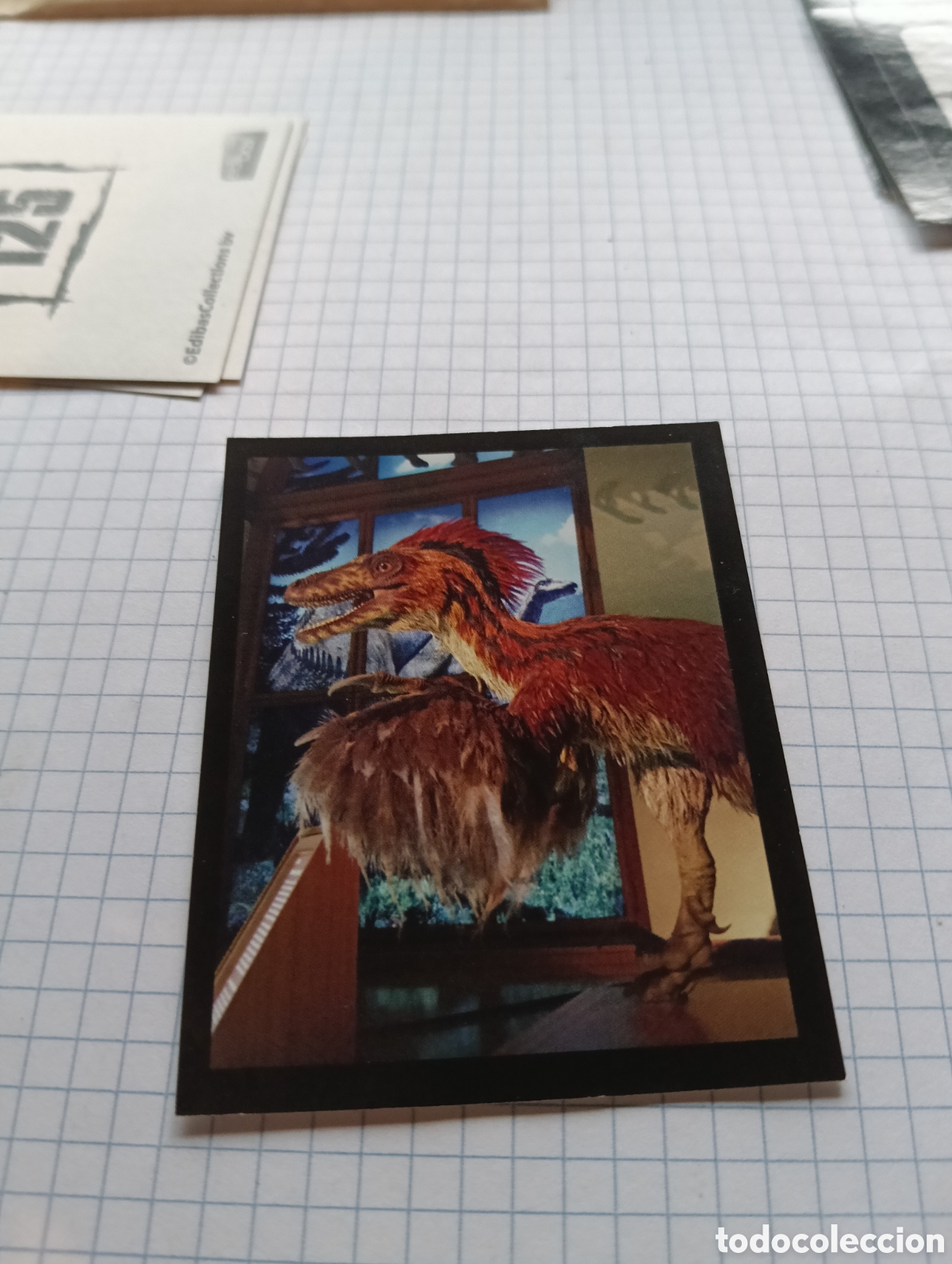 Collectable Antique Stickers: Cromo 121 Dinosauri Edibas 2013