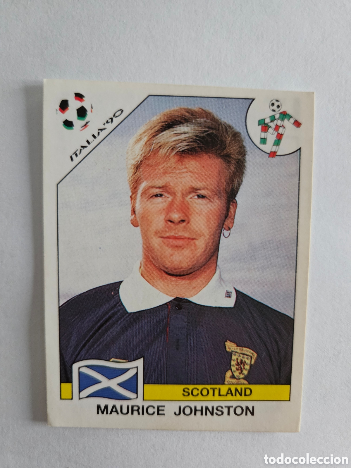 Coleccionismo Cromos antiguos: MAURICE JOHNSTON ESCOCIA 227 MUNDIAL ITALIA 1990 90 PANINI NUNCA PEGADO SIN PEGAR