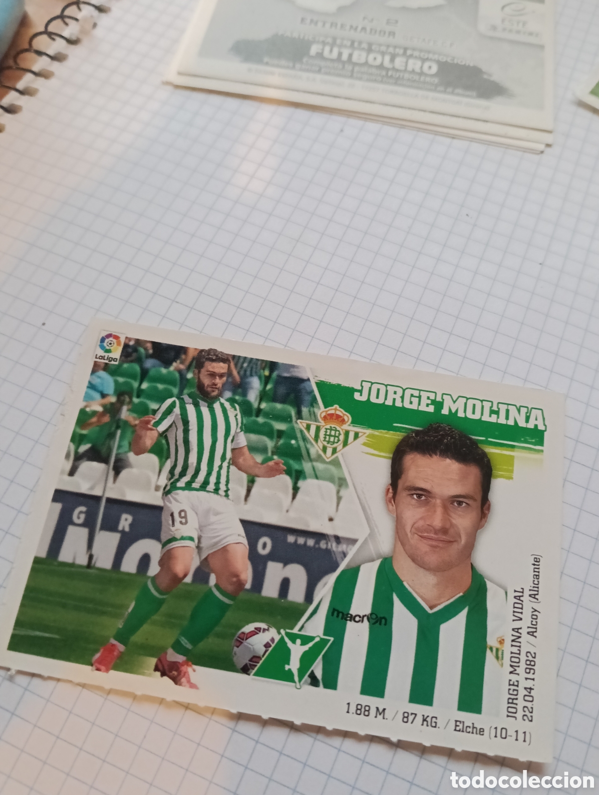 Coleccionismo Cromos antiguos: Cromo 19 Real Betis LaLiga Este 2015-16 Panini