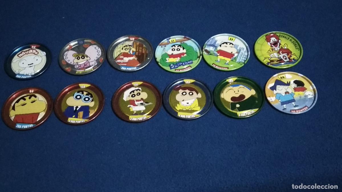 Collectionnisme Cartes &agrave; collectionner anciennes: LOTE 11 + 1 METAL RAPPERS BOLLYCAO SHINCHAN + 1 METAL RAPPERS HAPPY MEAL 25 - VER FOTOS