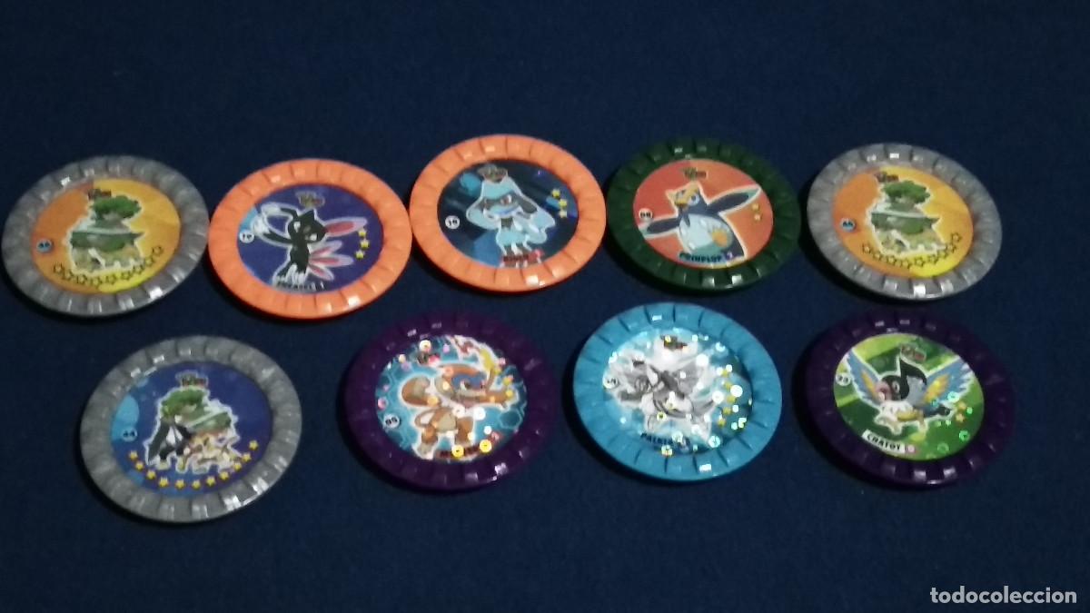 Coleccionismo Cromos antiguos: LOTE 9 COLECCI&Oacute;N TAZOS POKEMON ROKS - TAZO - TAZOS - N&ordm; 44, 46, 23, 38, 08, 10, 05, 19, Y 46