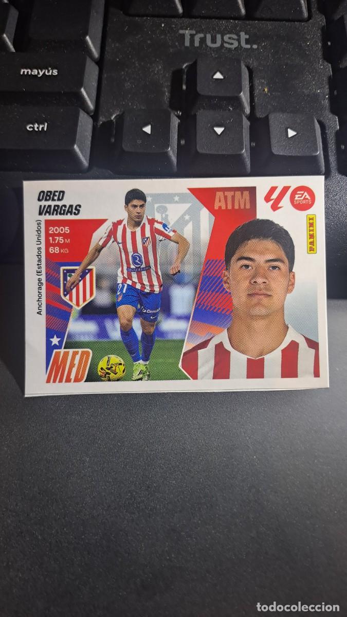 Coleccionismo Cromos antiguos: CROMO OBED VARGAS 4 MERCADO DE INVIERNO 4 ATLETICO MADRID LIGA 2025 2026 25 26 ESTE PANINI NUNCA PEG