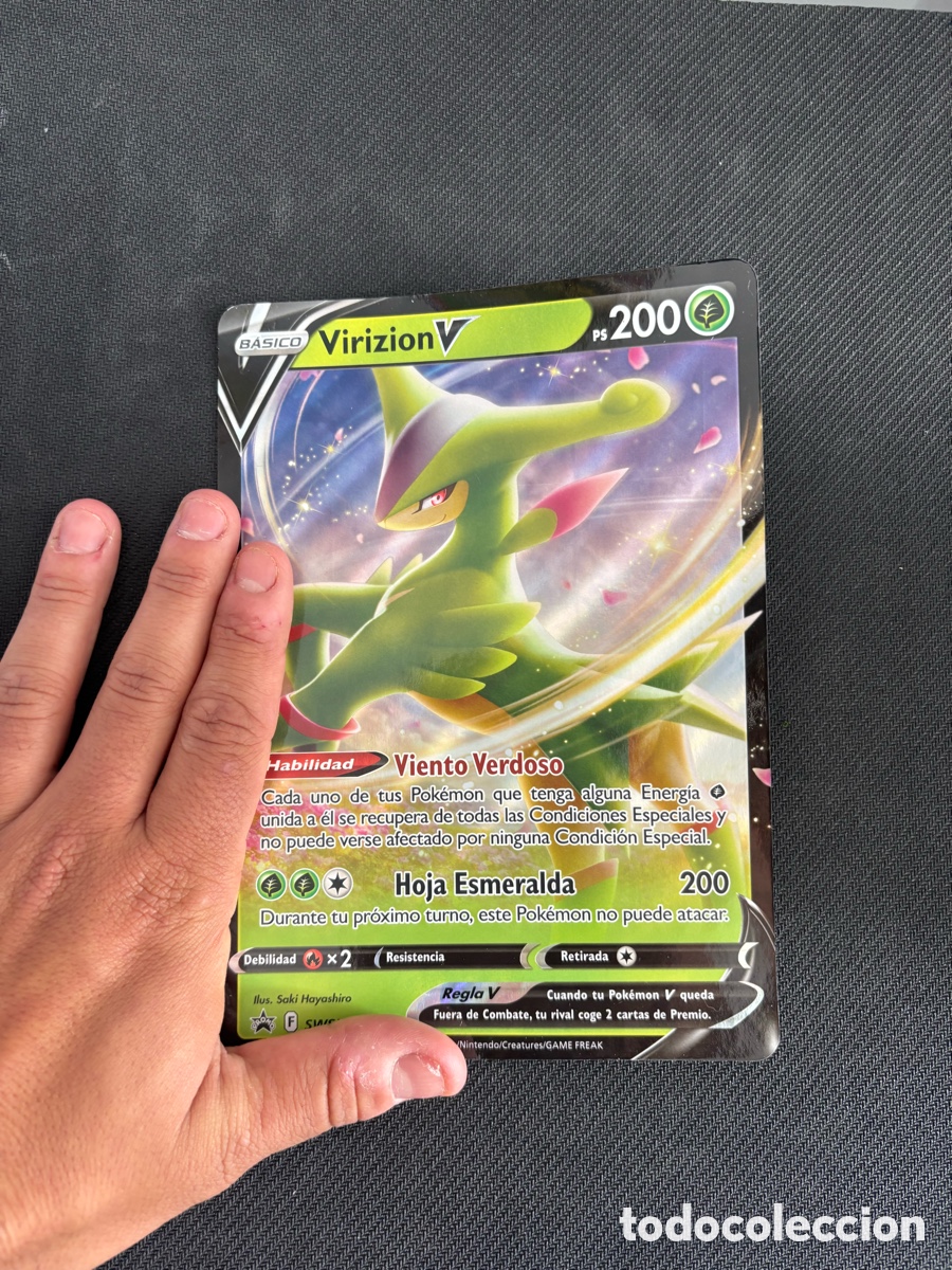 Coleccionismo Cromos antiguos: CARTA JUMBO MAXI POKEMON TCG VIRIZION V