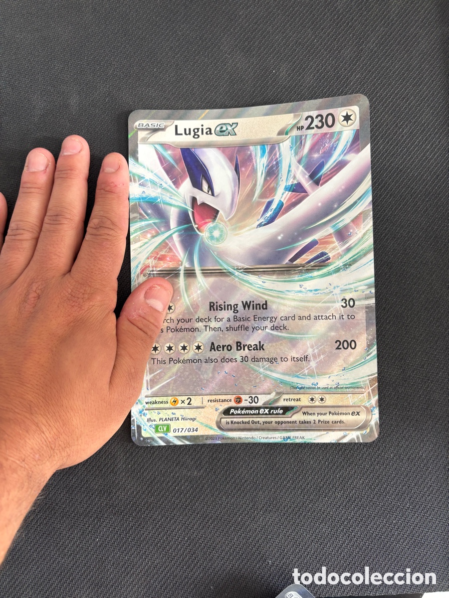 Coleccionismo Cromos antiguos: CARTA JUMBO MAXI POKEMON TCG LUGIA EX
