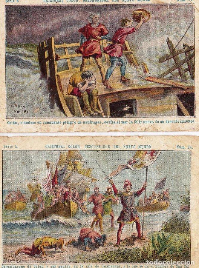 Coleccionismo cromos antiguos: LOTE DE CROMOS CROMOS SUELTOS; 0,60 &euro; CRISTOBAL COL&Oacute;N DESCUBRIDOR DEL NUEVO MUNDO. CHOCOLATE JUNCOSA