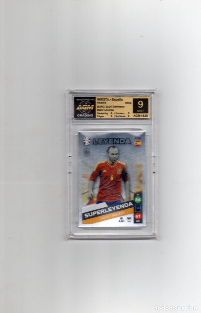 Coleccionismo Cromos antiguos: CROMO GRADEADO/GRADUADO CERTIFICADO DE INIESTA