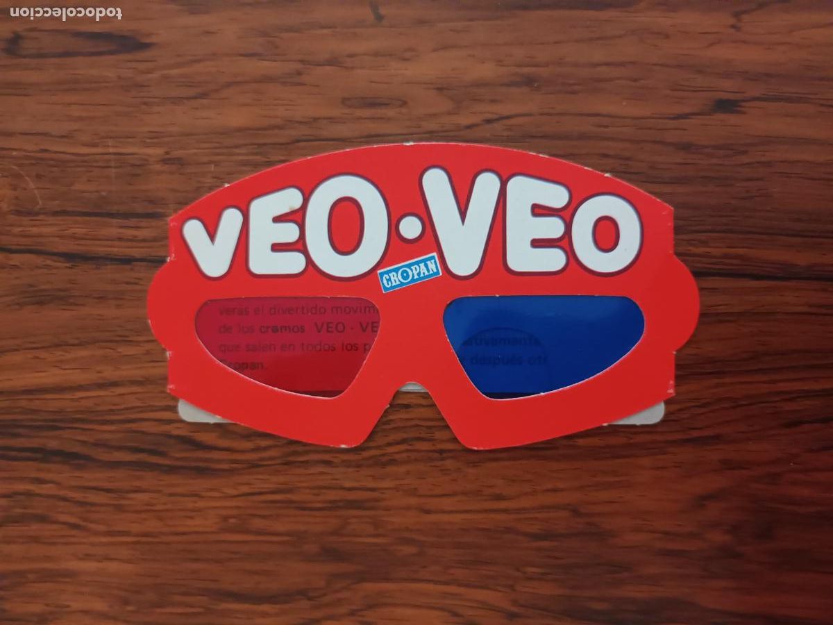 Coleccionismo Cromos antiguos: GAFAS VEO VEO CROMO CROPAN 3D