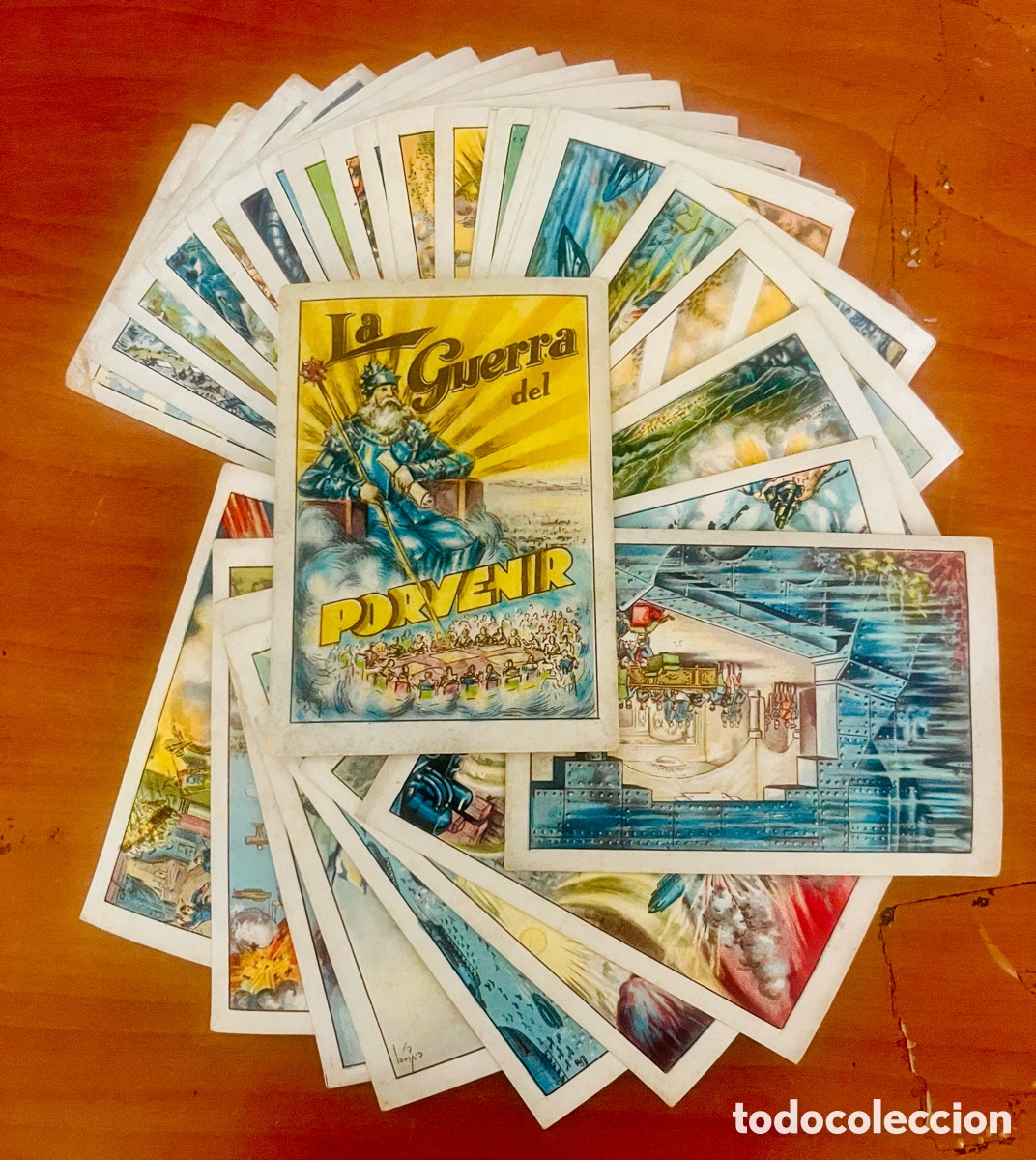 Coleccionismo Cromos antiguos: COLECCI&Oacute;N LA GUERRA DEL PORVENIR, 30 CROMOS COMPLETA, ( CHOCOLATES AMATLLER)