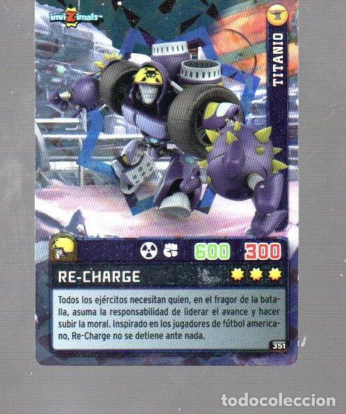 Coleccionismo Cromos antiguos: CROMO DE INVI Z IMALS Y PANINI DEL A&Ntilde;O 2009 DARK N&ordm; 351 RE - CHARGE