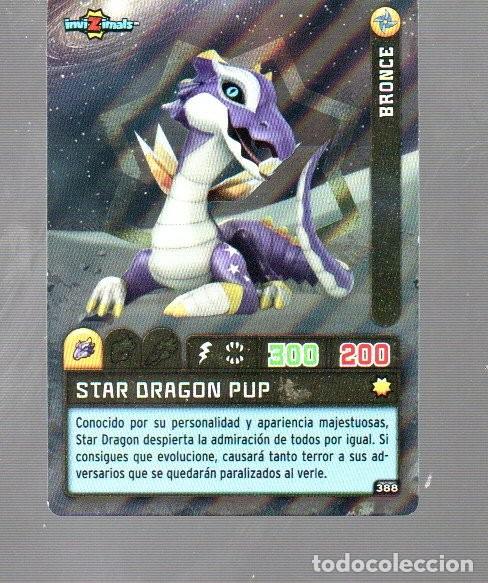 Coleccionismo Cromos antiguos: CROMO DE INVI Z IMALS Y PANINI DEL A&Ntilde;O 2009 DARK N&ordm; 388 STAR DRAGON PUP