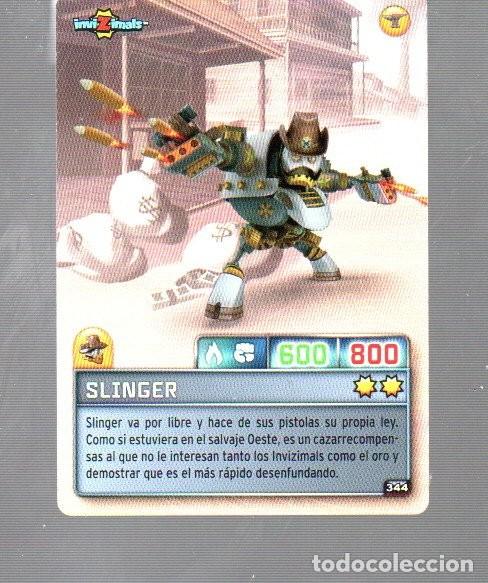 Coleccionismo Cromos antiguos: CROMO DE INVI Z IMALS Y PANINI DEL A&Ntilde;O 2009 DARK N&ordm; 344 SLINGER