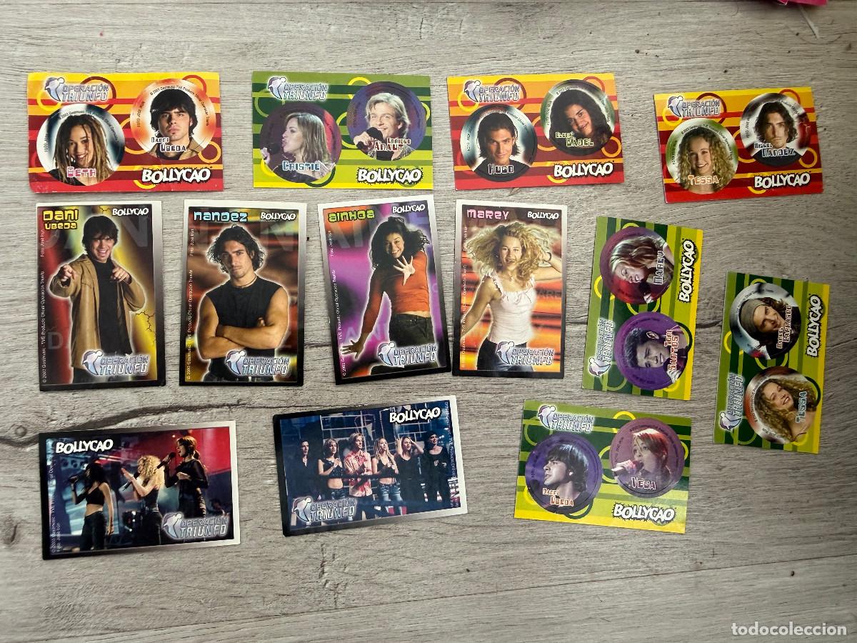 Coleccionismo Cromos antiguos: 13 cromos Operaci&oacute;n Triunfo 2 - Panrico Bollycao