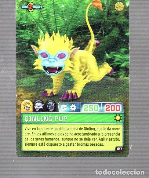 Coleccionismo Cromos antiguos: CROMO DE INVI Z IMALS Y PANINI DEL A&Ntilde;O 2009 DARK N&ordm; 187 QINLING PUPX