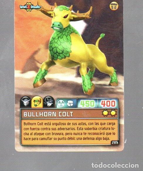 Coleccionismo Cromos antiguos: CROMO DE INVI Z IMALS Y PANINI DEL A&Ntilde;O 2009 DARK N&ordm; 284 BULLHORN COLT