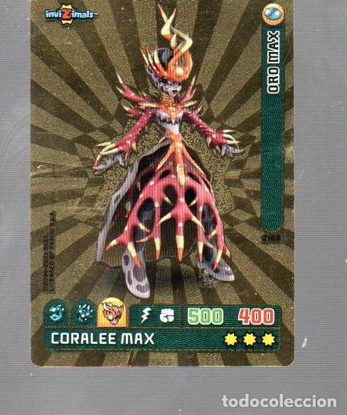 Coleccionismo Cromos antiguos: CROMO DE INVI Z IMALS Y PANINI DEL A&Ntilde;O 2009 DARK N&ordm; 2168 CORALEE MAX COLOR ORO