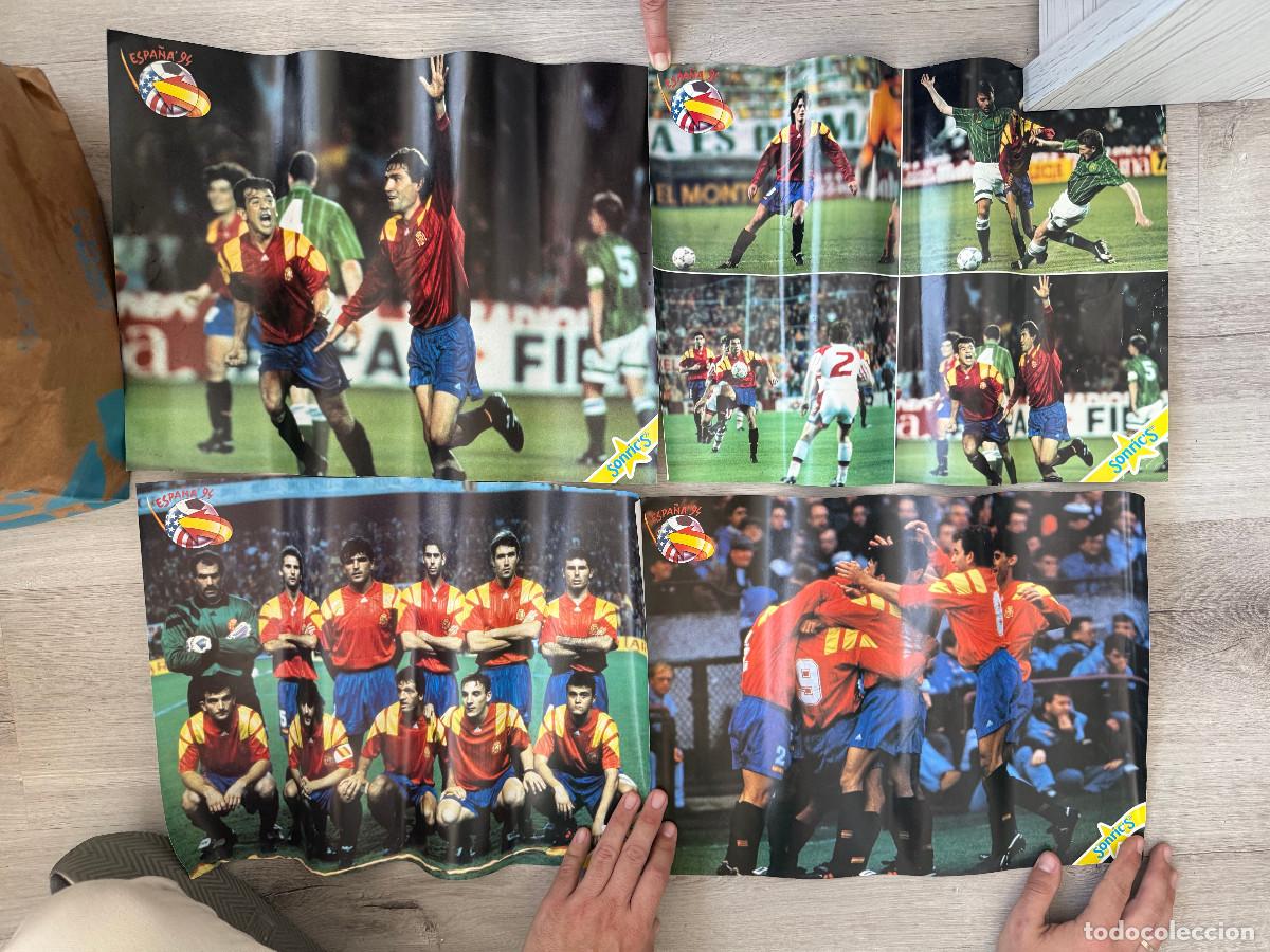 Coleccionismo Cromos antiguos: Colecci&oacute;n posters f&uacute;tbol Mundial USA 94 - chicle Sonric&acute;s