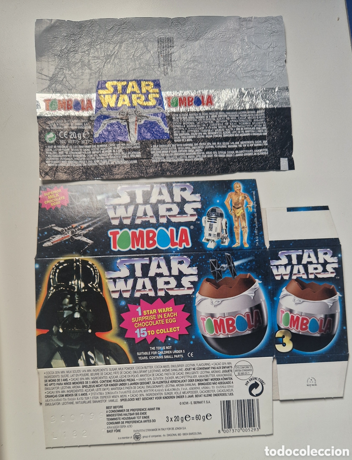 Sammeln alte Sammelbilder: Star wars: T&oacute;mbola 1997