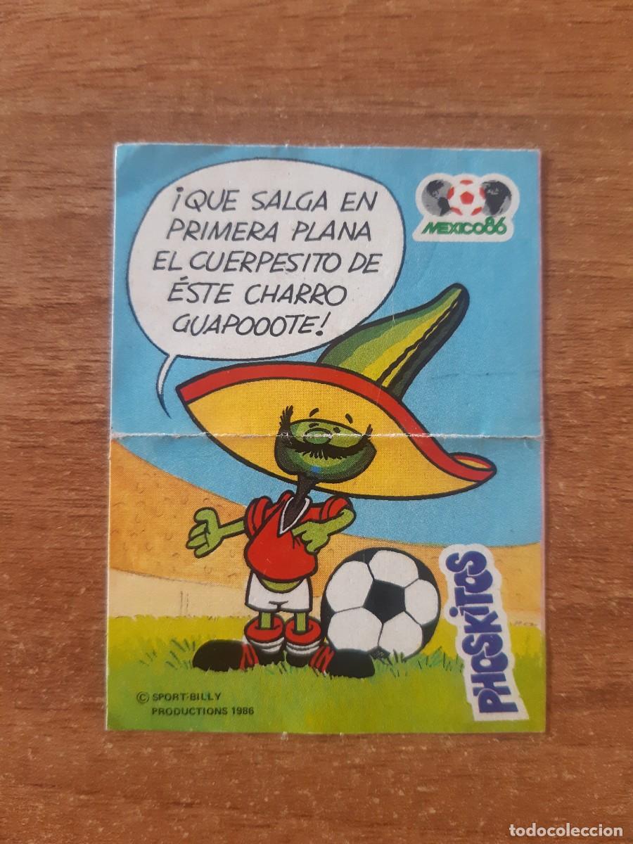 Coleccionismo Cromos antiguos: CROMO N&deg;21 PHOSKITOS MUNDIAL MEXICO 86 MASCOTA PIQUE 1986