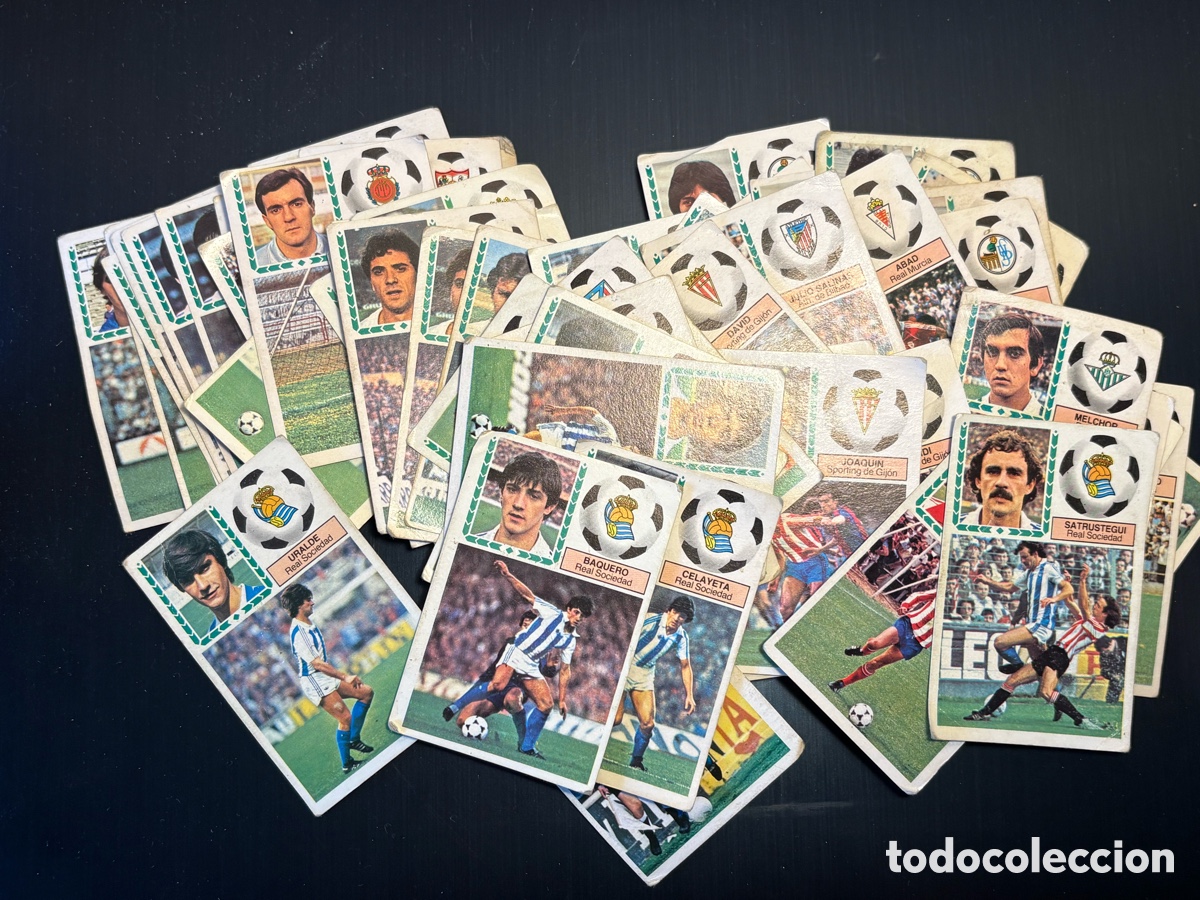 Coleccionismo Cromos antiguos: LOTE DE 78 CROMOS DE FUTBOL DE LA LIGA 1983 84 EDICIONES ESTE