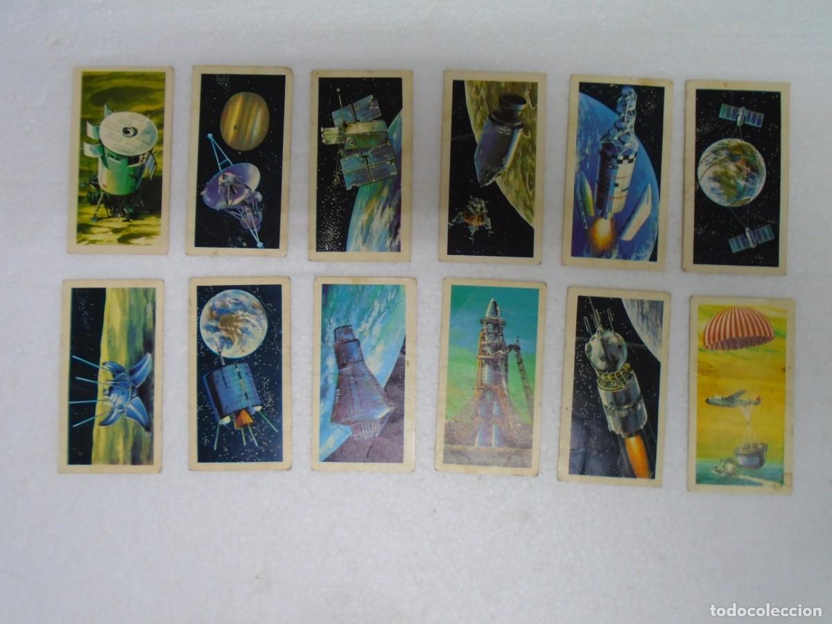 Coleccionismo Cromos antiguos: LA CARRERA ESPACIAL,LOTE DE 12 CROMOS.EDITA BROOKE BOND OXO LTD.(1971)