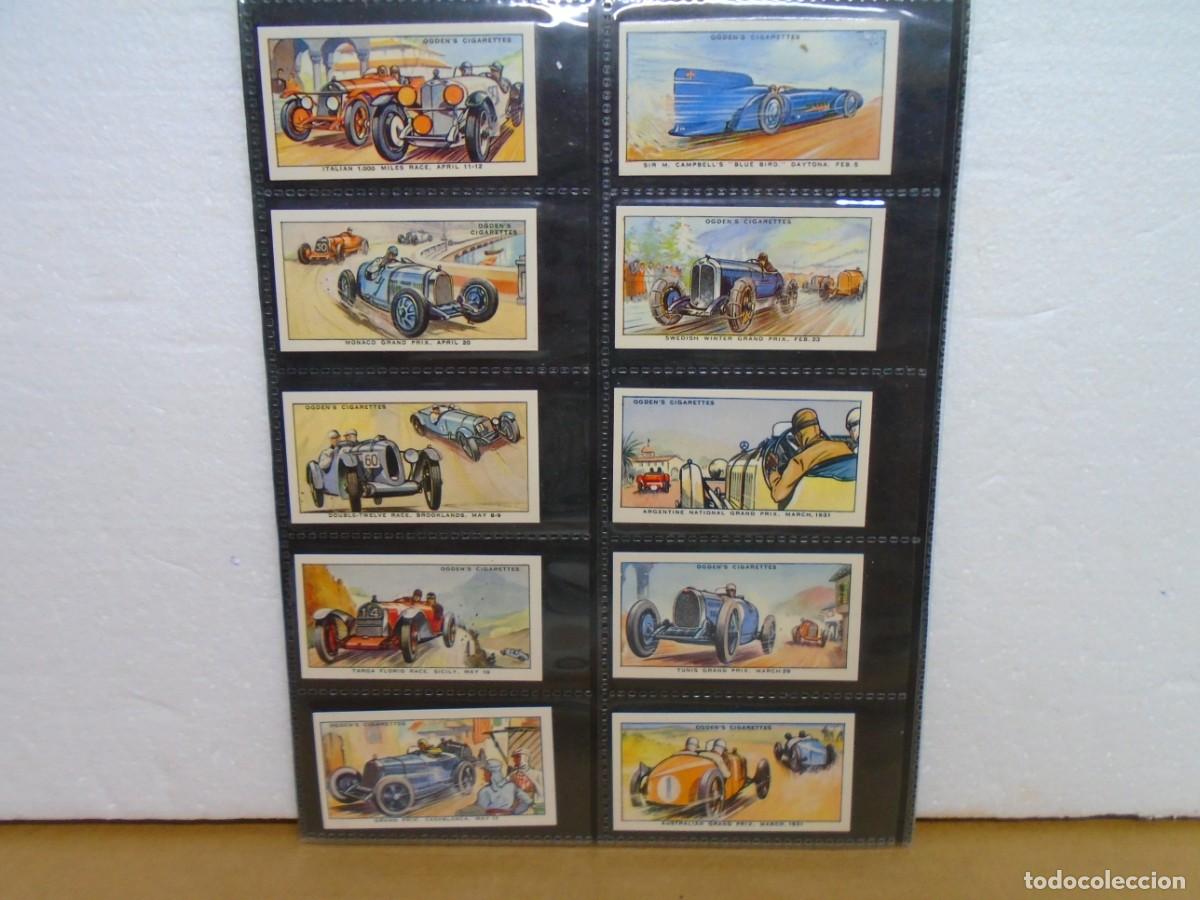 Coleccionismo Cromos antiguos: MOTOR RACES 1931.SERIE COMPLETA DE 50 CROMOS.OGDEN&acute;S.REEDICION 1993.