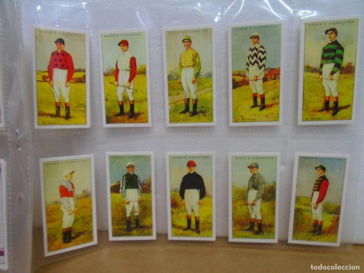 Coleccionismo Cromos antiguos: JOCKEYS 1930.SERIE COMPLETA DE 50 CROMOS.OGDEN&acute;S.REEDICION 1990.