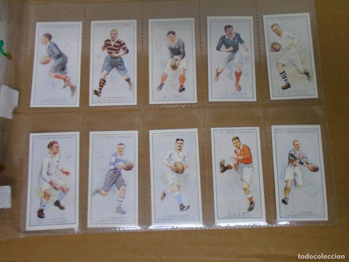 Collectionnisme Cartes &agrave; collectionner anciennes: PROMINENT RUGBY PLAYERS.SERIE COMPLETA DE 25 CROMOS.F&J.SMITH.REEDICION 1992.