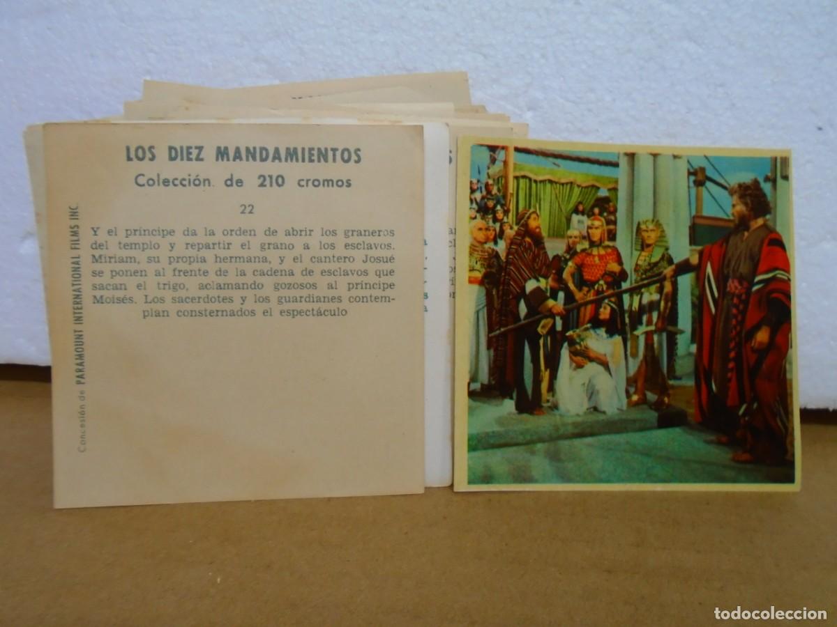 Collezionismo Figurine antiche: LOTE DE 72 CROMOS NUNCA PEGADOS DE LA COLECCION &rdquo;LOS DIEZ MANDAMIENTOS&rdquo; BRUGUERA, 1959.