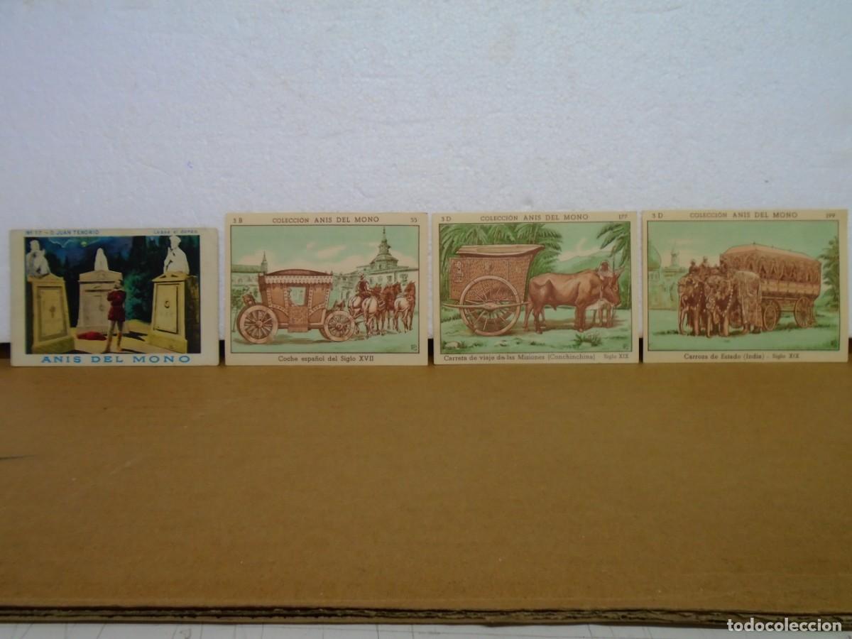 Coleccionismo Cromos antiguos: LOTE DE 4 CROMOS, EDITADOS POR &rdquo;ANIS DEL MONO&rdquo;BADALONA,TENORIO(1) Y LOCOMOCION(3)