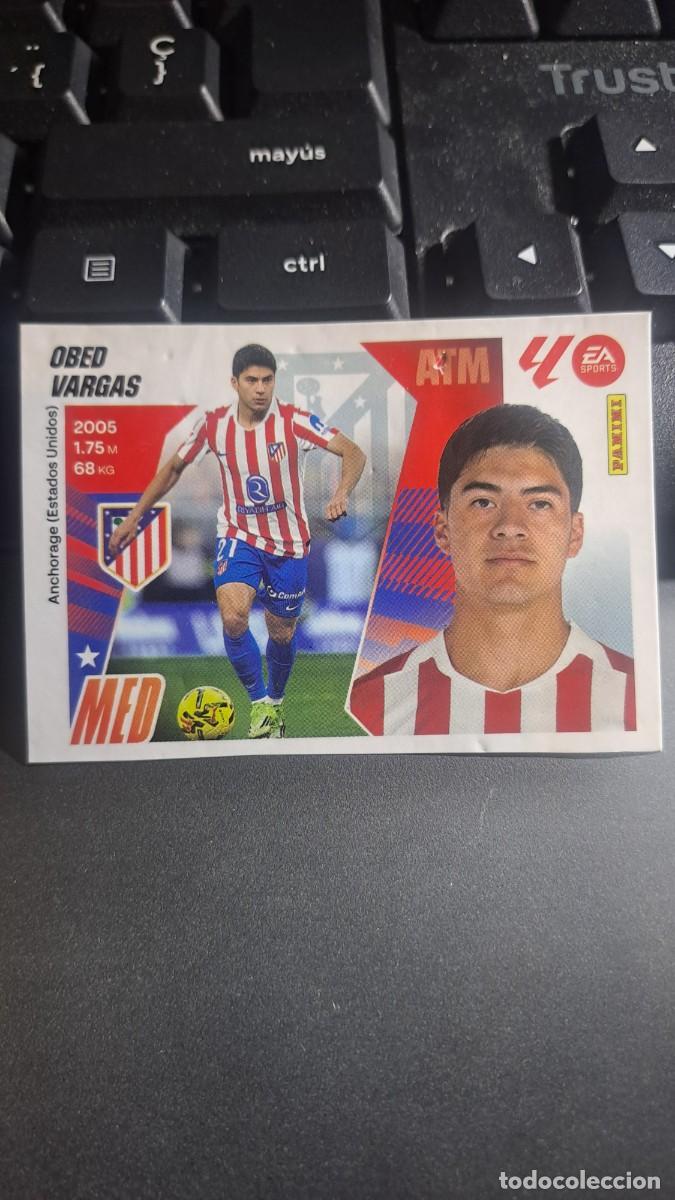 Coleccionismo Cromos antiguos: CROMO OBED VARGAS 4 MERCADO DE INVIERNO 4 ATLETICO MADRID LIGA 2025 2026 25 26 ESTE PANINI NUNCA PEG