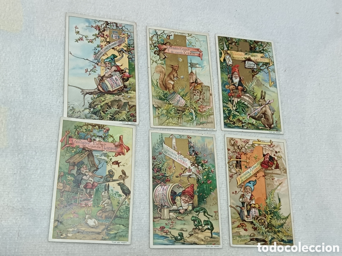 Coleccionismo Cromos antiguos: COLECCION REINO DE LOS GNOMOS, S.XIX, ORIGINALES