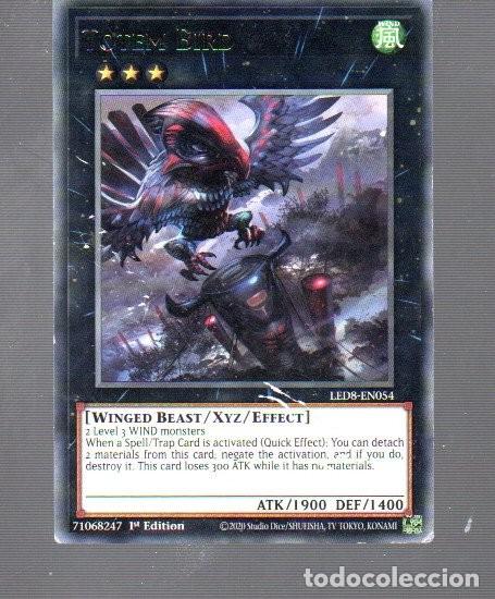 Coleccionismo Cromos antiguos: CROMO DE KONANI LETRAS PLATEADAS Y DORADAS TOTEM BIRD ENO 45 DEL A&Ntilde;O 2020