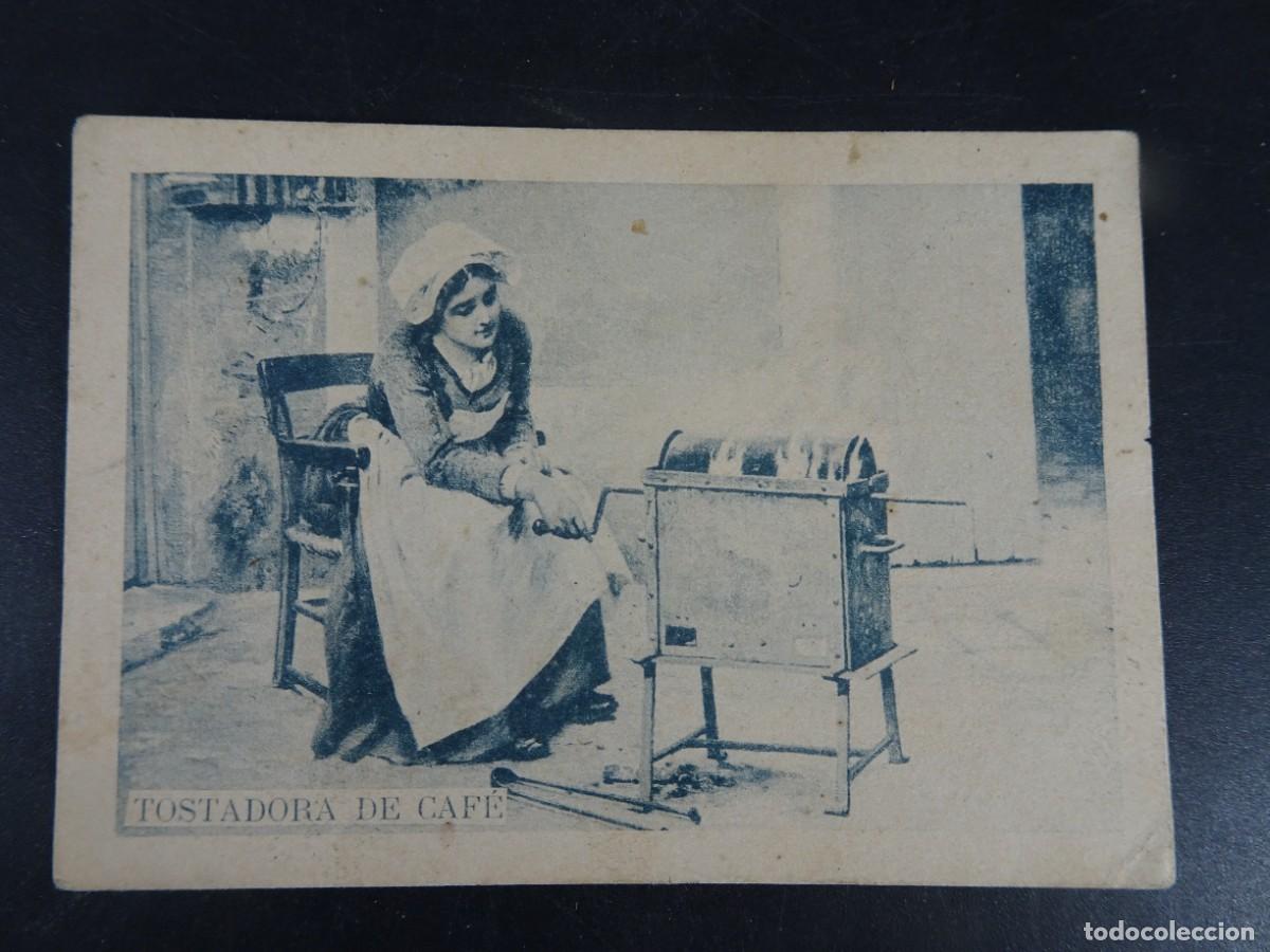 Coleccionismo Cromos antiguos: ANTIGUO CROMO COMPA&Ntilde;&Iacute;A COLONIAL, TOSTADORA DE CAF&Eacute;, VER FOTOS