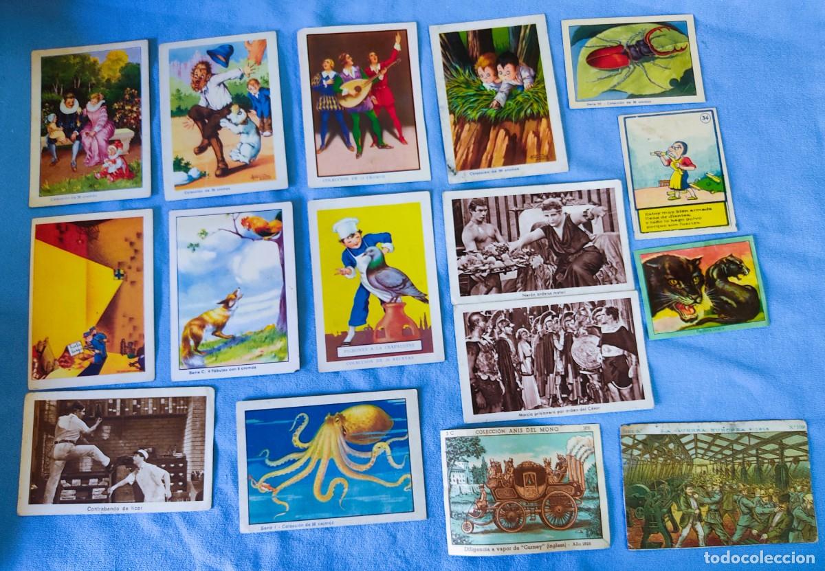 Coleccionismo Cromos antiguos: LOTE DE 16 CROMOS DE CHOCOLATES EDURDO PI JUNCOSA CANADELL TABU PRODUCTOS LOSTE THE Y ELIXIR PUJOL