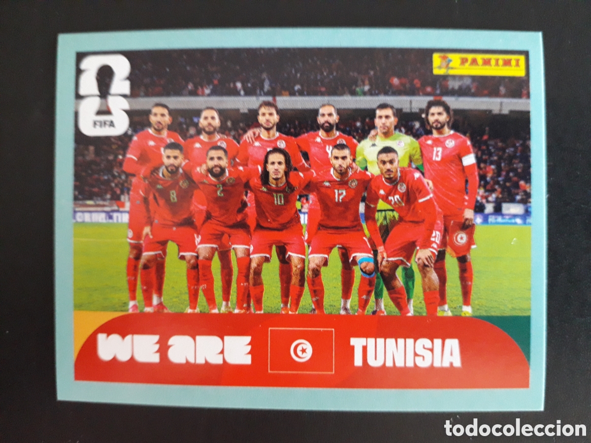 Coleccionismo Cromos antiguos: EQUIPO T&Uacute;NEZ TUN 13 MUNDIAL F&Uacute;TBOL 2026 FIFA WORLD CUP PANINI SIN PEGAR PEDIDO M&Iacute;NIMO 3&euro;