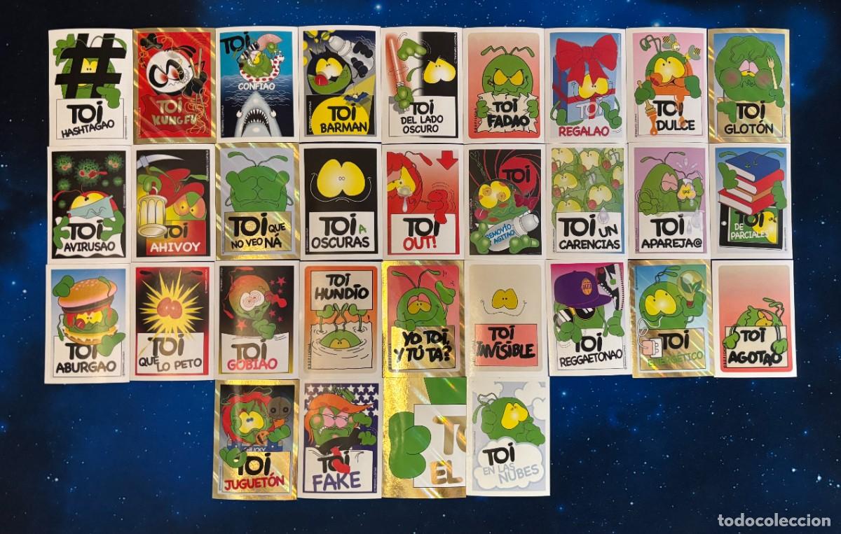 Coleccionismo Cromos antiguos: Lote 31 Stickers Toi Panini Vintage Hologr&aacute;ficos y Especiales
