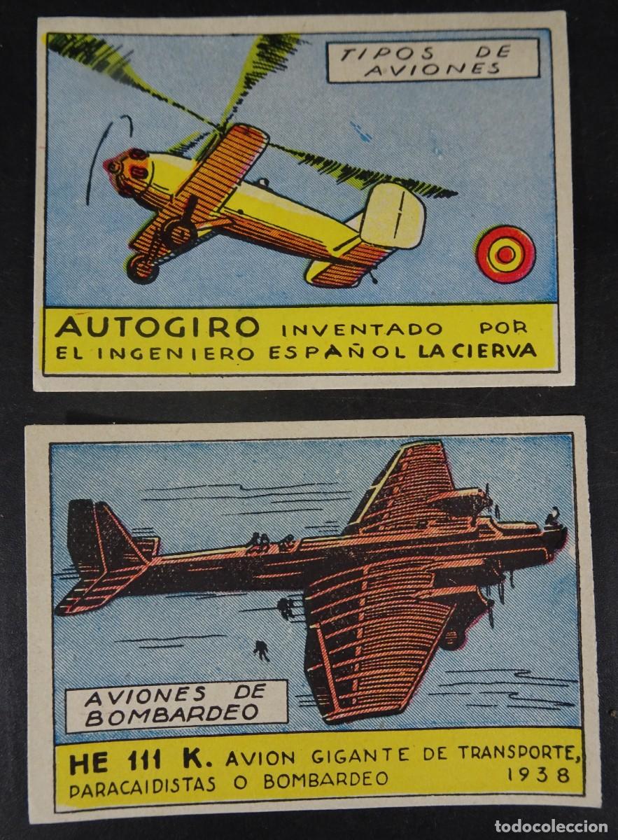 Coleccionismo Cromos antiguos: 2 ANTIGUOS CROMOS AVIONES, VER FOTOS