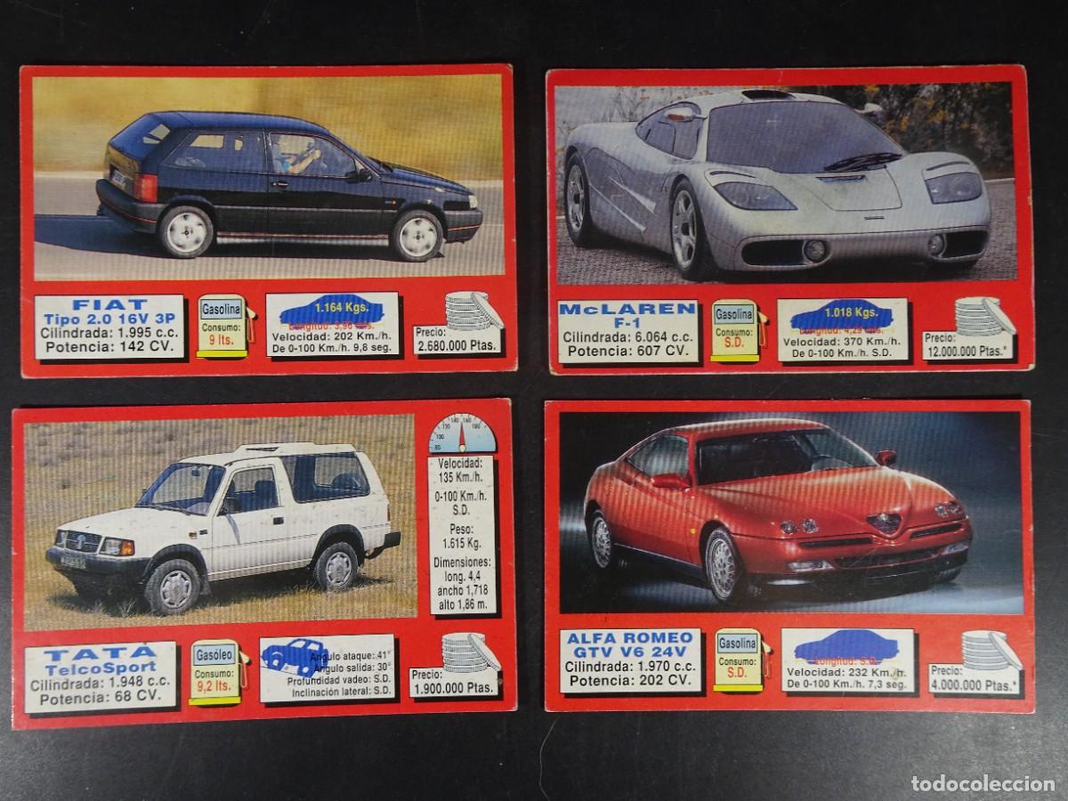 Coleccionismo Cromos antiguos: 4 ANTIGUOS CROMOS, COCHE ACTUAL 1994, DIFERENTES, VER FOTOS