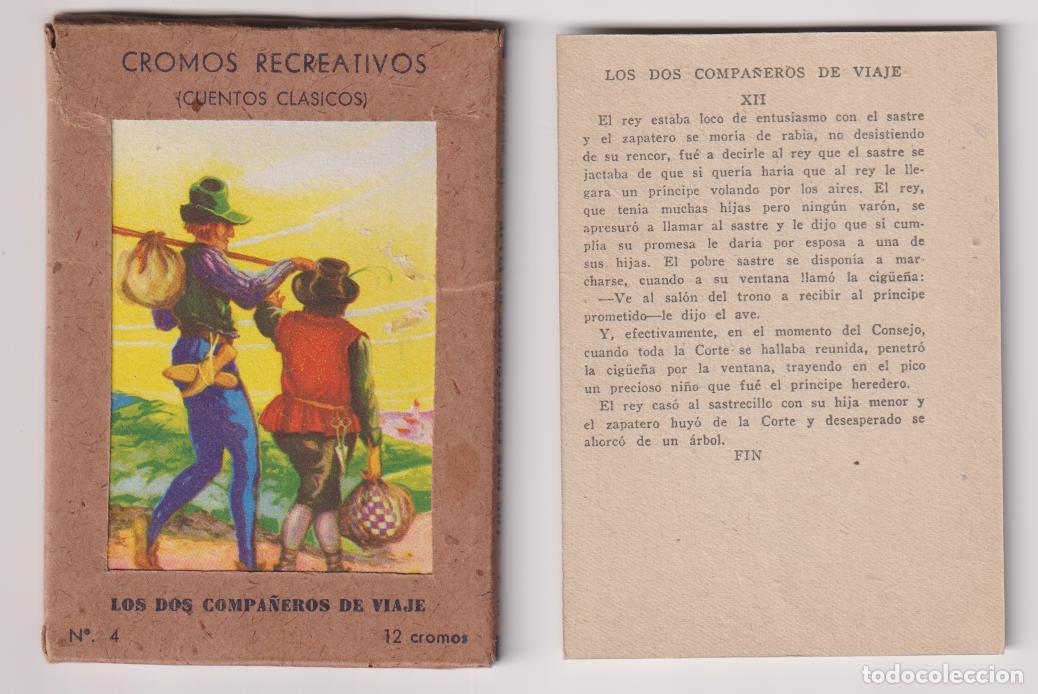 Collectable Antique Stickers: LOS DOS COMPA&Ntilde;EROS DE VIAJE &ndash; CUENTOS CLASICOS &ndash; 12 CROMO &ndash; COLECCI&Oacute;N COMPLETA