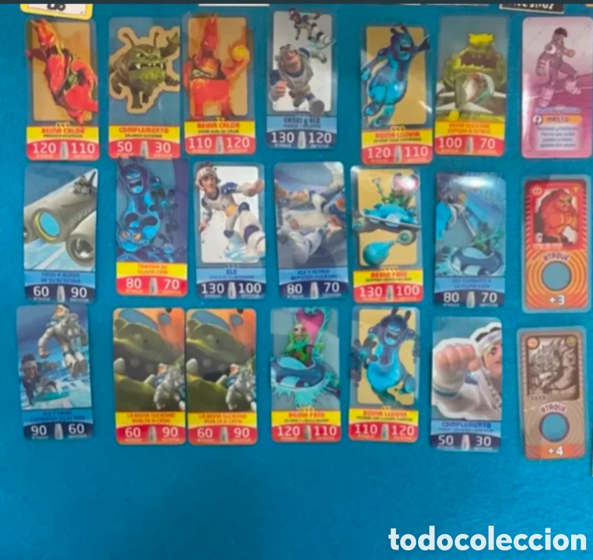 Coleccionismo Cromos antiguos: 21 acticards Actimel cartas