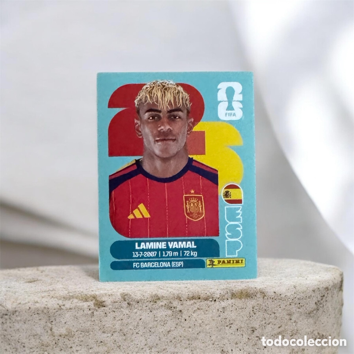 Coleccionismo Cromos antiguos: Lamine Yamal mundial panini