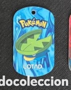 Coleccionismo Cromos antiguos: Lotad metal tags 2006 nintendo chapa pokemon