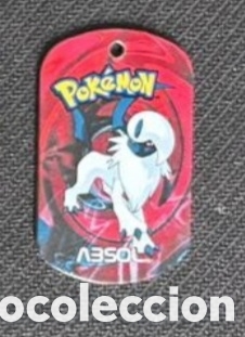 Coleccionismo Cromos antiguos: Absol metal tags 2006 nintendo chapa pokemon
