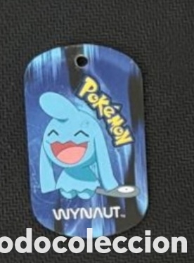 Coleccionismo Cromos antiguos: Wynaut metal tags 2006 nintendo chapa pokemon