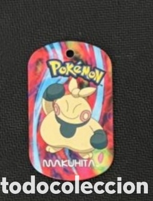 Coleccionismo Cromos antiguos: Makuhita metal tags 2006 nintendo chapa pokemon