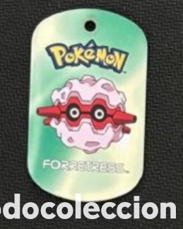 Coleccionismo Cromos antiguos: Forretresh metal tags 2006 nintendo chapa pokemon