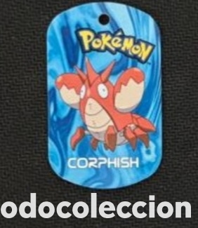 Coleccionismo Cromos antiguos: Corphish metal tags 2006 nintendo chapa pokemon