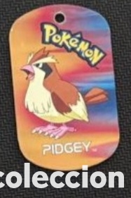 Coleccionismo Cromos antiguos: Pidgey metal tags 2006 nintendo chapa pokemon