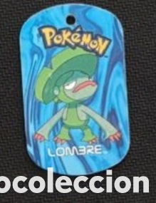 Coleccionismo Cromos antiguos: Lombre metal tags 2006 nintendo chapa pokemon